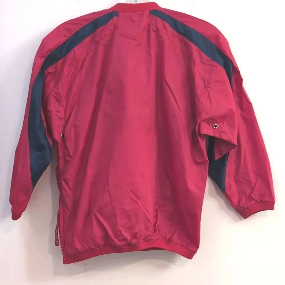 Majestic Washington Nationals Pullover Windbreaker Warm Up Jacket Sz Youth Small